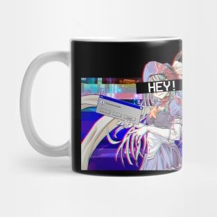 Anime Vaporwave Aesthetic Glitch Effect Mug